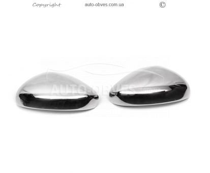 Накладки на зеркала Citroen C3 2010-2017 - тип: нержавейка фото 1