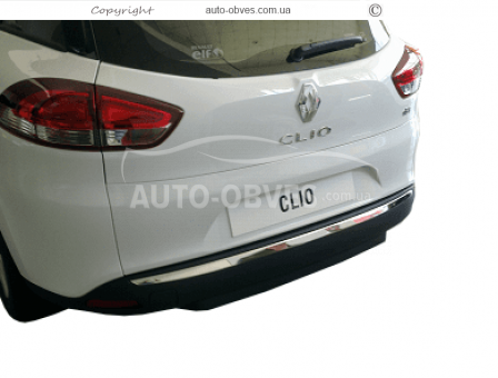 Накладка на кромку бампера Renault Clio IV 2012-... - тип: sporttourer sw фото 3