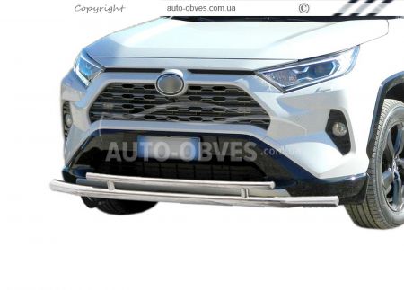 Двойная дуга Toyota Rav4 2019-... - тип: на трубках фото 0