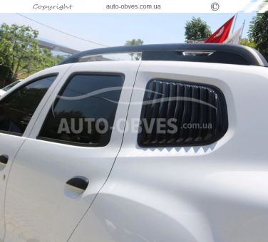 Накладки на задние окна Renault Duster 2018-... фото 2