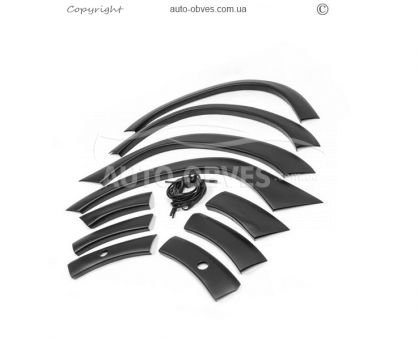 Wide arch extensions Dacia Duster 2018-2024 - type: 8 pcs abs фото 1