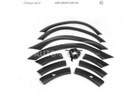 Wide arch extensions Dacia Duster 2018-2024 - type: 8 pcs abs фото 0