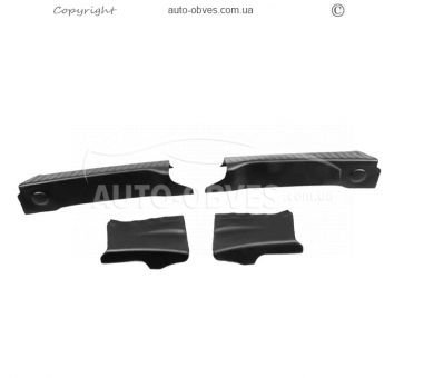 Linings in the trunk of Dacia Sandero 2020-... - type: ABS plastic on the threshold фото 2