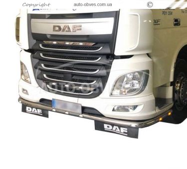 Front bumper protection straight pipe DAF XF euro 6 - additional service: installation of diodes фото 2