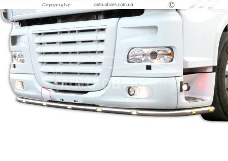 Front bumper protection DAF XF euro 5 - additional service: installation of diodes фото 0