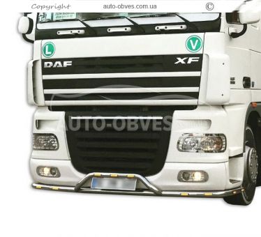 Front bumper protection DAF XF euro 3 - additional service: installation of diodes v2 фото 3