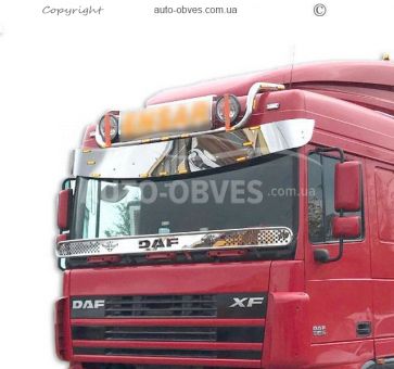 Roof headlight holder DAF XF euro 3 service: installation of diodes фото 6
