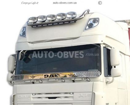 Holder for headlights on the roof DAF XF euro 5 super space cap, service: installation of diodes, on order 5 days фото 0