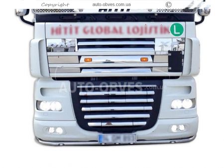 Front bumper protection DAF XF euro 5 - additional service: installation of diodes фото 1