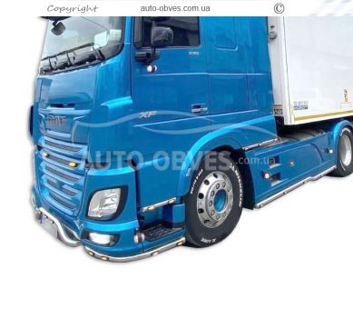 Front bumper protection DAF XF euro 6 - additional service: installation of diodes v5 фото 4