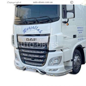 Front bumper protection DAF XF euro 6 - additional service: installation of diodes v5 фото 3