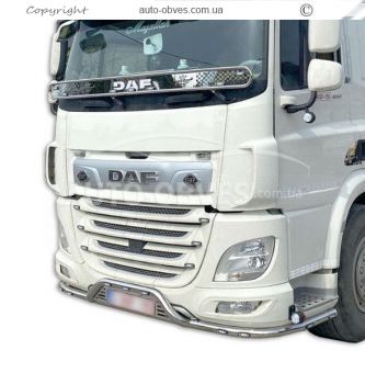 Защита переднего бампера DAF XF euro 6 - доп услуга: установка диодов - тип: v2 фото 11