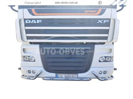 Защита переднего бампера DAF XF euro 5 - дополнительная услуга: уст диодов -> 3-5 рабочих дня фото 1