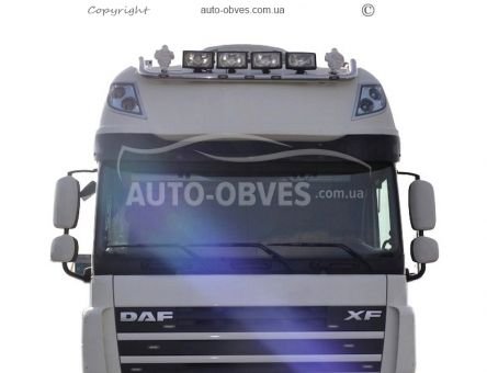 Holder for headlights on the roof DAF XF euro 5 super space cap, service: installation of diodes, on order 5 days фото 3