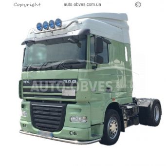 Front bumper protection DAF XF euro 5 - additional service: installation of diodes фото 4