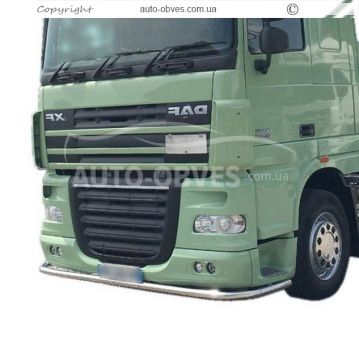 Защита переднего бампера DAF XF euro 5 - доп услуга: установка диодов фото 3