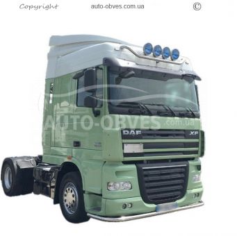 Front bumper protection DAF XF euro 5 - additional service: installation of diodes фото 5