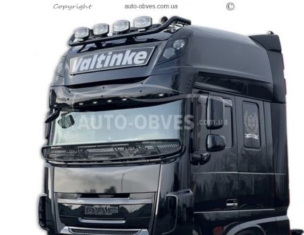 Trimach for headlights on DAF XF euro 5-6 super space cap color: black photo 0