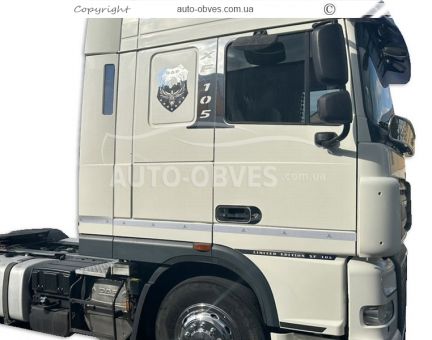 Накладки на молдинги дверей DAF XF euro 5 - тип: 4 шт фото 6
