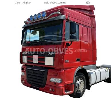 Хром накладка на радиаторную решетку на верх DAF XF euro 5 фото 3