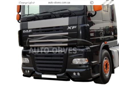 Защита бампера DAF XF euro 3 - цвет: черный - дополнительная услуга: уст диодов -> 3-5 рабочих дня фото 0