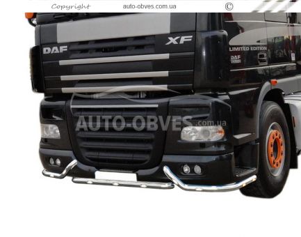 Protection of the front bumper DAF XF euro 5 - additional service: installation of diodes -> 3-5 working days фото 0