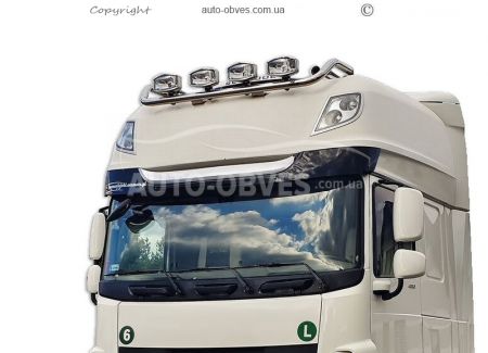 Holder for headlights on the roof DAF XF euro 6 super space cap, service: installation of diodes, on order 5 days фото 0