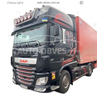 Держатель под фары DAF XF euro 5 максимальная кабина, услуга: установка диодов фото 2