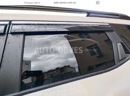 Вітровики Dacia Duster 2025-... - type: 4 шт з хромом фото 3