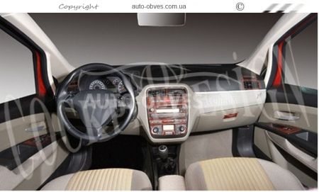 Декор на панель Fiat Punto Grande Evo 2006-2011-… - тип: наклейки фото 1