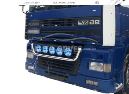 Holder for headlights in the grille DAF XF euro 3 - with access to the hook service: installation of diodes фото 1
