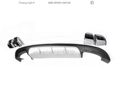 Rear bumper diffuser Hyundai Elantra 2015-2020 - type: niken, paintable фото 0