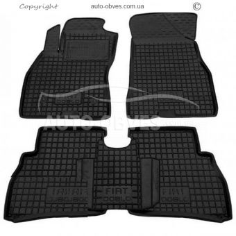 Floor mats Fiat Doblo Cargo 2010-2014 - type: polyurethane фото 0