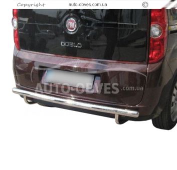 Fiat Doblo rear bumper protection - type: single pipe фото 0