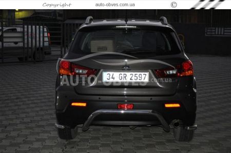Защита заднего бампера Mitsubishi ASX - тип: П-образная фото 1