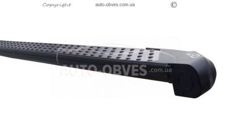 Side steps Toyota Hilux 2006-2012 - style: BMW, color: black фото 5