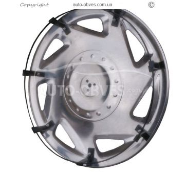 Caps 16" for Renault Trafic, stainless steel фото 4