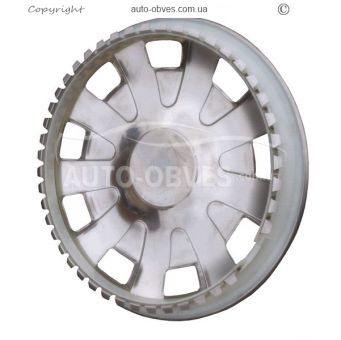 Caps 16" exclusive for Fiat Doblo 2010-2014, stainless steel фото 3
