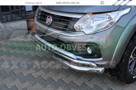 Защита переднего бампера Fiat Fullback 2016-... фото 1