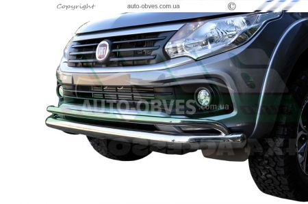 Защита переднего бампера Fiat Fullback 2016-... фото 0