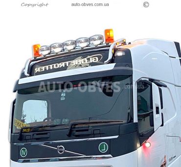 Holder for headlights on the roof of Volvo FH euro 6 - service: installation of diodes фото 4