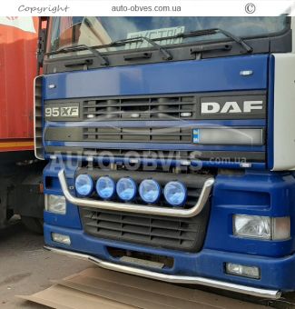 Holder for headlights in the grille DAF XF euro 3 - with access to the hook service: installation of diodes фото 2