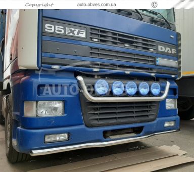 Holder for headlights in the grille DAF XF euro 3 - with access to the hook service: installation of diodes фото 3
