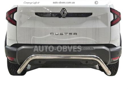 Захист заднього бампера Dacia Duster 2025-... - тип: П-подібна для повного приводу фото 0