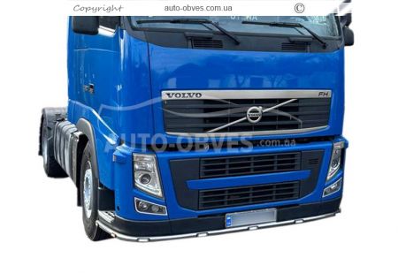 Защита переднего бампера Volvo FH euro 5 - доп услуга: установка диодов фото 5