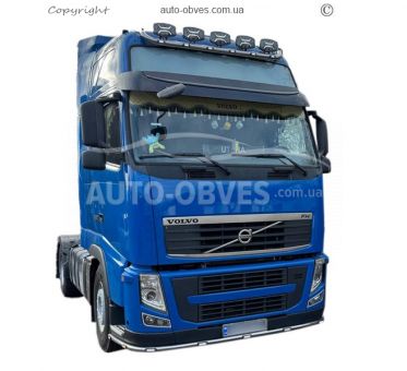 Защита переднего бампера Volvo FH euro 5 - доп услуга: установка диодов фото 8