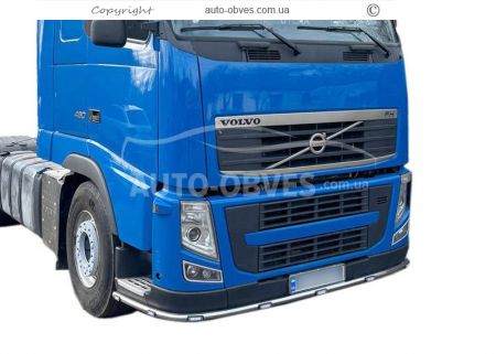 Защита переднего бампера Volvo FH euro 5 - доп услуга: установка диодов фото 6