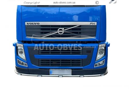 Защита переднего бампера Volvo FH euro 5 - доп услуга: установка диодов фото 7