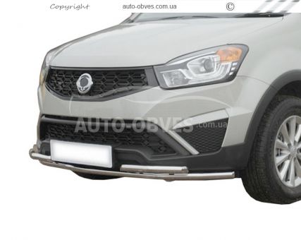 Захист переднього бампера Ssangyong Korando 2010-2013, 2014-2018 фото 0