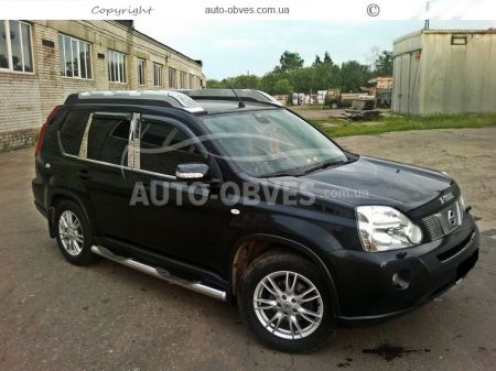 Накладки на дверні стійки Nissan X-Trail 2007-2014 фото 2